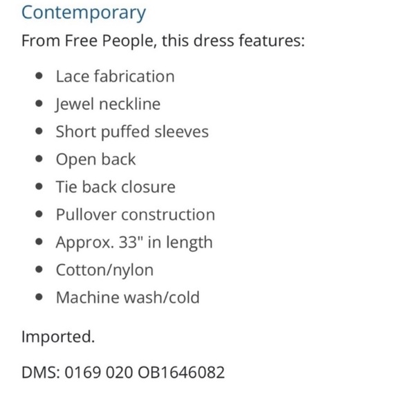 Free People Hailee Lace Mini Dress - Picture 5 of 5